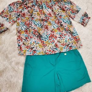 Green Nautica shorts